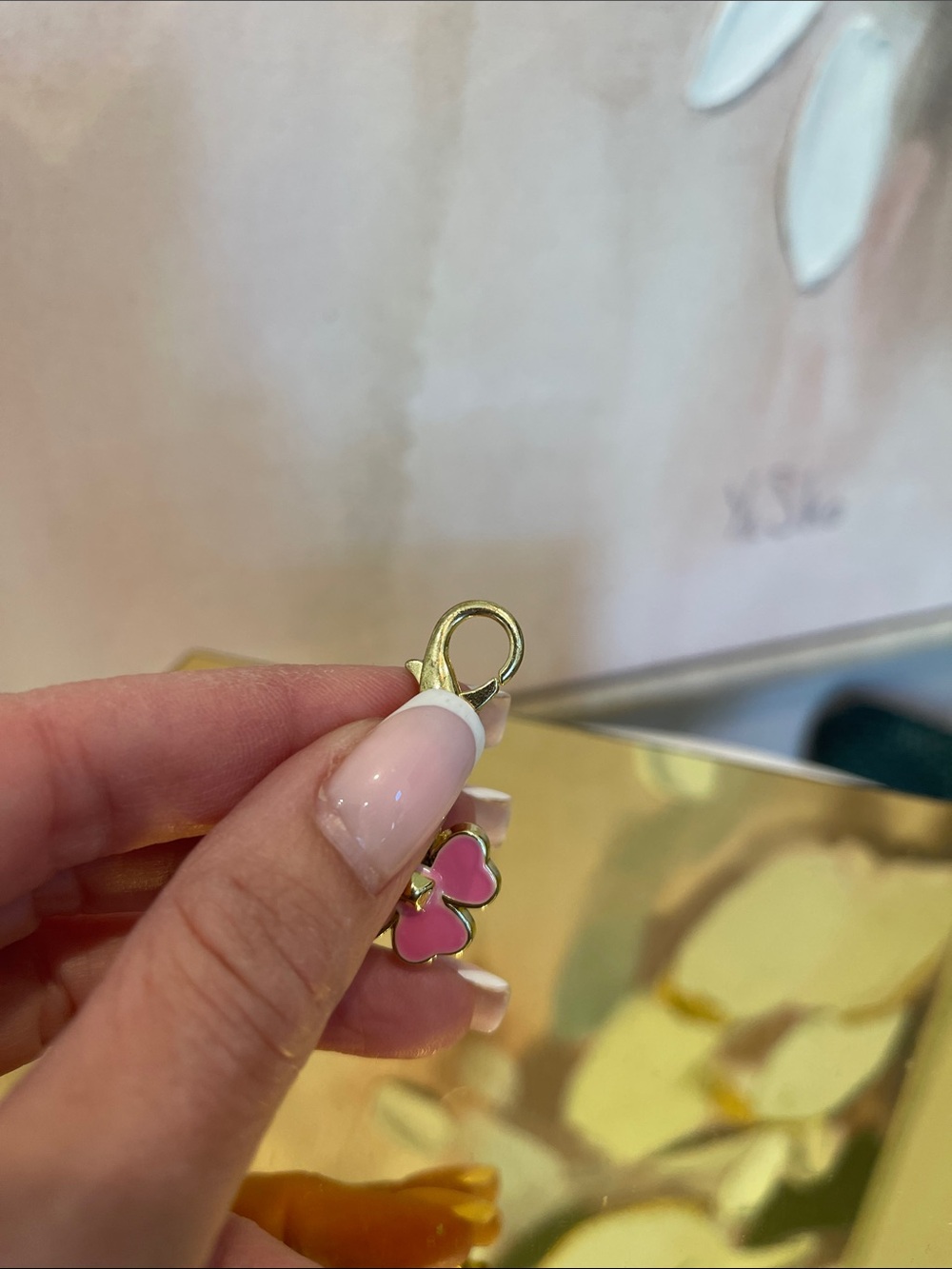 Authentic Coach Mini Pink Flower Charm - - Picture 3 of 4